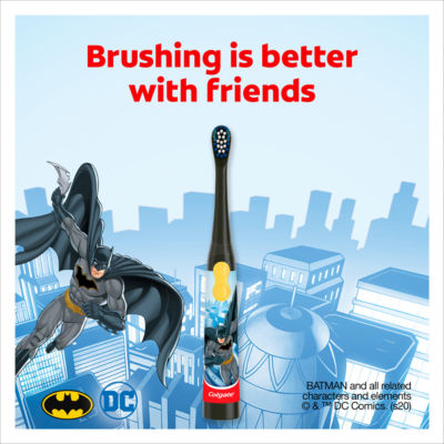 360 Sonic Kids 3+ Years Batman Battery Powered Toothbrush thumbnail 4
