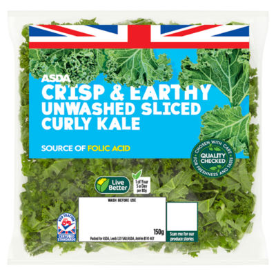 Crisp & Earthy Unwashed Sliced Curly Kale 150g thumbnail 2