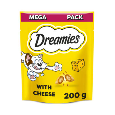 Dreamies Cat Treat Biscuits with Cheese Mega Pack 200g