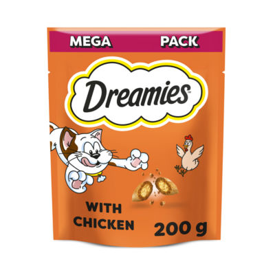 DREAMIES Cat Treat Biscuits With Chicken Flavour 200g thumbnail 2