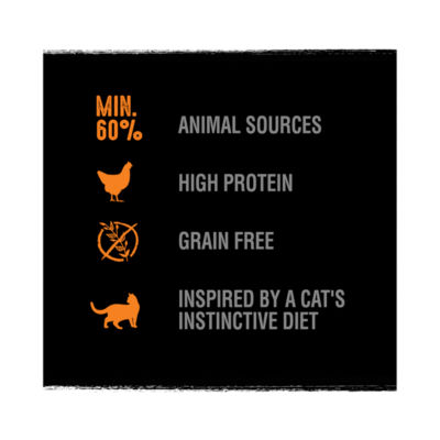 Natural Grain Free Adult Complete Dry Cat Food Turkey & Chicken thumbnail 4