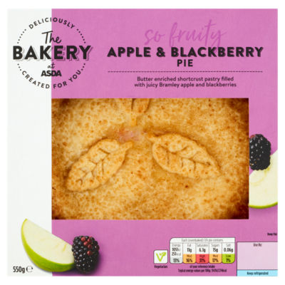 The Bakery Apple & Blackberry Pie 550g