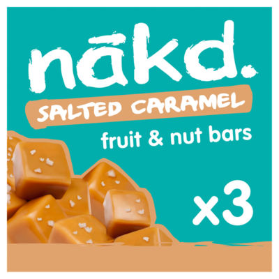 nakd. Salted Caramel Fruit & Nut Bars 3 x 35g thumbnail 2