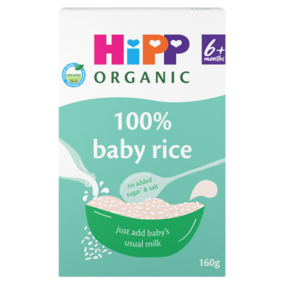 HiPP Organic Baby Rice Baby Cereal 6+ Months 160g thumbnail 2