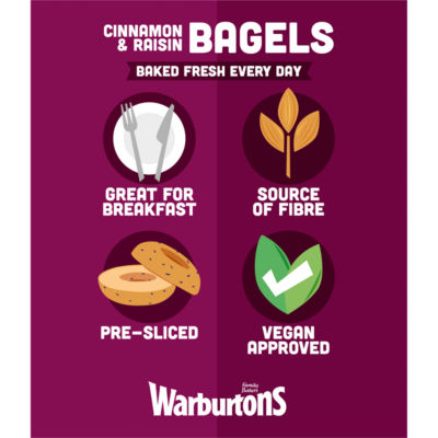 5 Cinnamon & Raisin Bagels thumbnail 4