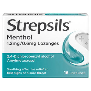Menthol Lozenges x16, for Sore Throat