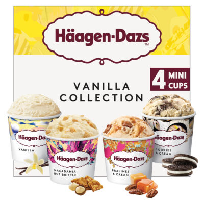 Haagen-Dazs Vanilla Collection Mini Cups Ice Cream
