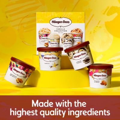 Haagen-Dazs Vanilla Collection Minicup Ice Cream 4x95ml thumbnail 3