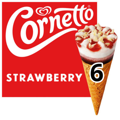 Strawberry Ice Cream Cones 6 x 90ml thumbnail 2