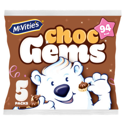 Iced Gems Chocolate Multipack Biscuits 5 x 19g thumbnail 2