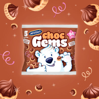 Iced Gems Chocolate Multipack Biscuits 5 x 19g thumbnail 3