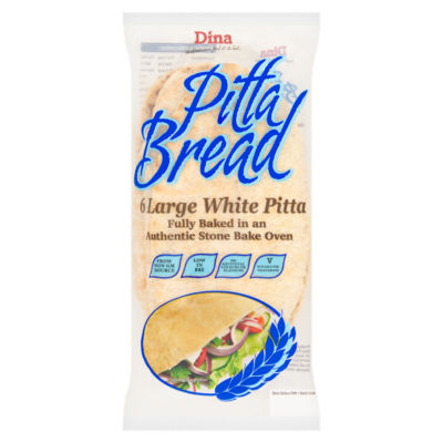 6 Large White Pitta Bread thumbnail 2