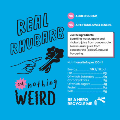 Real Sparkling Rhubarb 4 x 330ml thumbnail 4