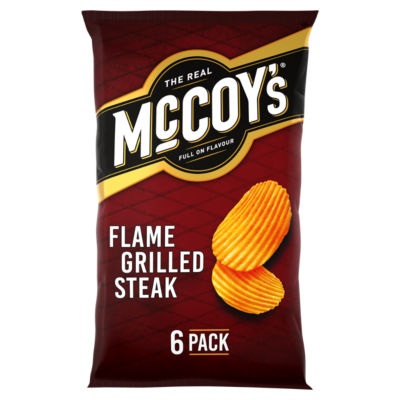 Flame Grilled Steak Multipack Crisps 6 Pack