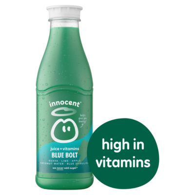 Innocent Plus Blue Bolt, Guava & Lime Juice with Vitamins