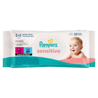 Sensitive Baby Wipes, 52 Baby Wet Wipes thumbnail 2