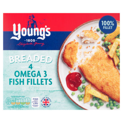 4 Breaded Omega 3 Fish Fillets 400g thumbnail 2
