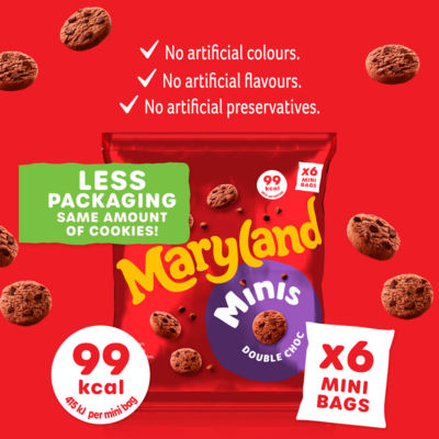 Cookies Minis Double Chocolate 6 Multipacks thumbnail 4