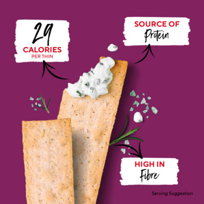 Thins Rosemary & Sea Salt Flatbread Crackers 125g thumbnail 3