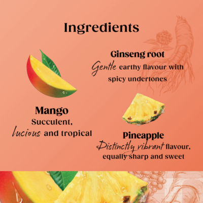 Superblends Focus Mango & Pineapple with Ginseng Tea Bags 30g thumbnail 4