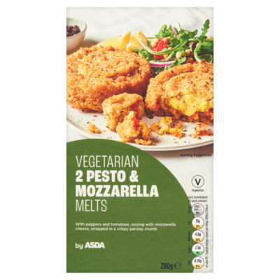2 Vegetarian Pesto & Mozzarella Melts 280g thumbnail 2