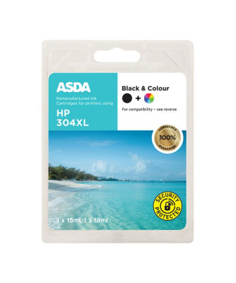 ASDA 304XL Black & Colour Ink Cartridge