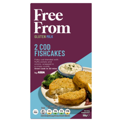 ASDA Free From 2 Cod Fishcakes