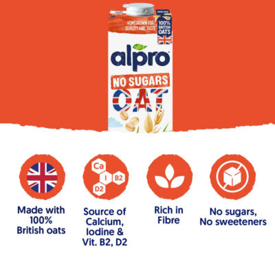 Oat No Sugar Long Life Dairy Free Drink 1L thumbnail 3