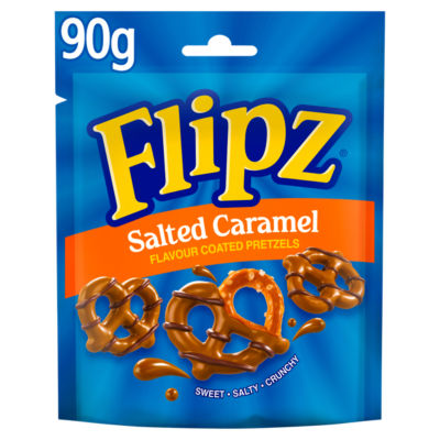 Salted Caramel Flavour Coated Pretzel 90g thumbnail 2