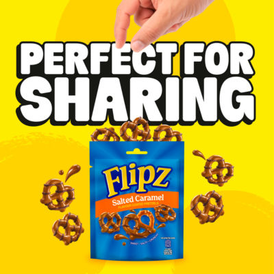 Salted Caramel Flavour Coated Pretzel 90g thumbnail 3
