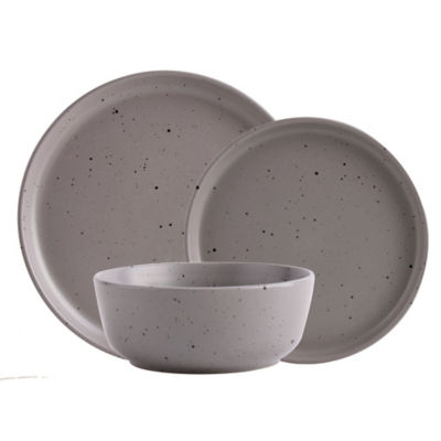 Grey Speckled Dinner Set