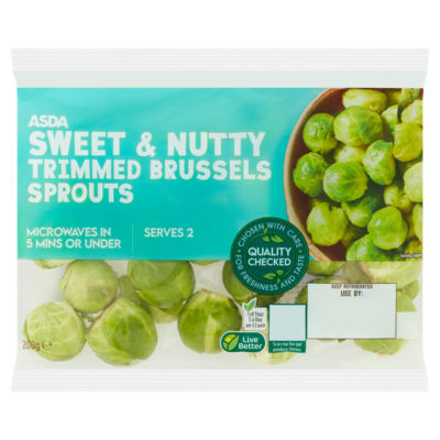 Sweet & Nutty Trimmed Brussels Sprouts 200g thumbnail 2