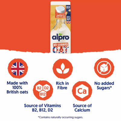 Oat No Sugar Chilled Dairy Free Drink 1L thumbnail 3
