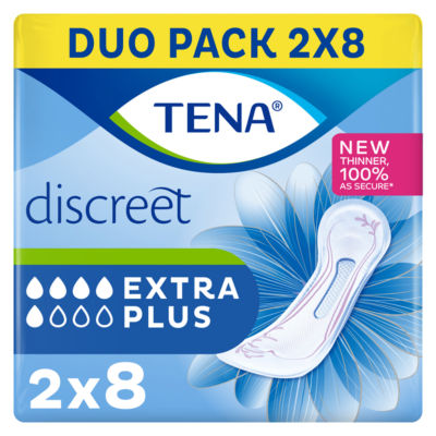Discreet Extra Plus incontinence Pads 16 pack
