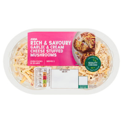 Garlic & Cheese Stuffed Mushrooms 200g thumbnail 2