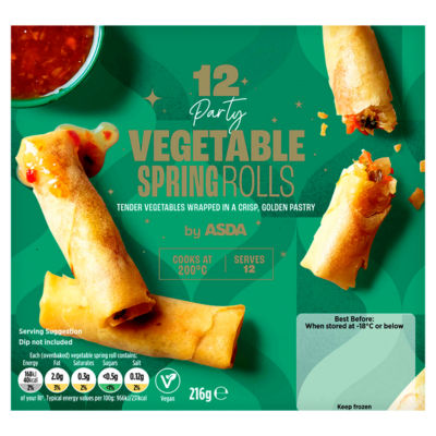 ASDA Party 12 Vegetable Spring Rolls