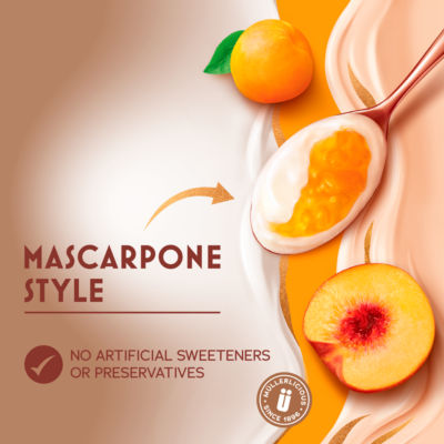 Mascarpone Peach & Apricot Yogurt&nbsp; 4 x 110g thumbnail 3