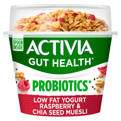 Low Fat Yogurt Raspberry & Chia Seed Muesli 165g thumbnail 2