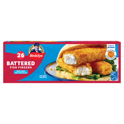 Birds Eye 26 MSC Battered Fish Fingers