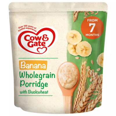 Cow & Gate Banana Wholegrain Porridge Baby Cereal 7+ Months