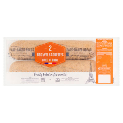 2 Brown Baguettes 300g thumbnail 2