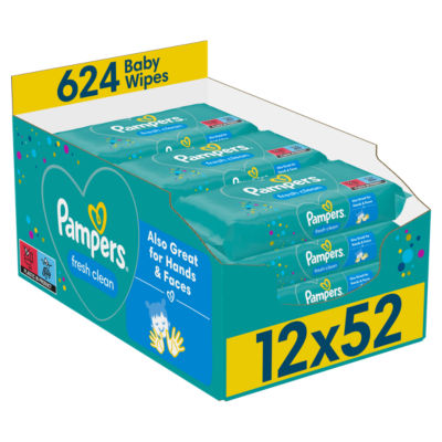 Fresh Clean Baby Wipes 12 Packs