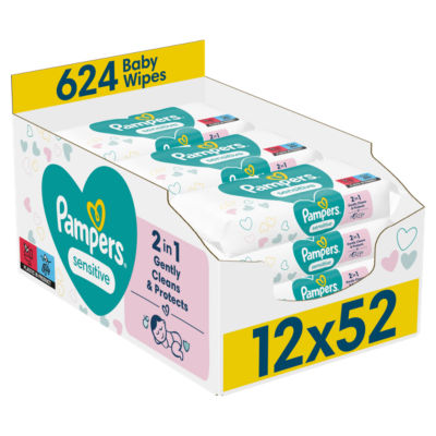 Sensitive Baby Wipes, 624 Baby Wet Wipes thumbnail 2