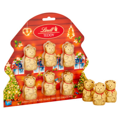 Milk Chocolate Teddy Christmas Tree Decorations 60g thumbnail 3