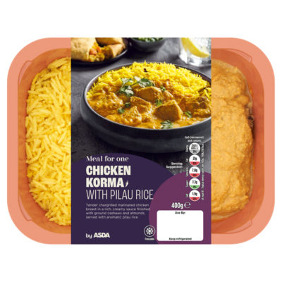 Meal for One Chicken Korma with Pilau Rice 400g thumbnail 2