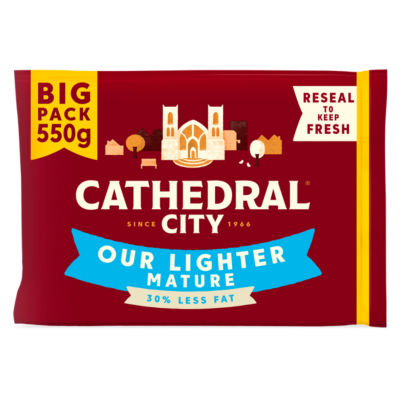 Lighter Mature Cheddar Cheese 550g thumbnail 2