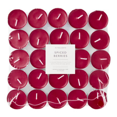 Spiced Berries Scented Tealights 50pk
