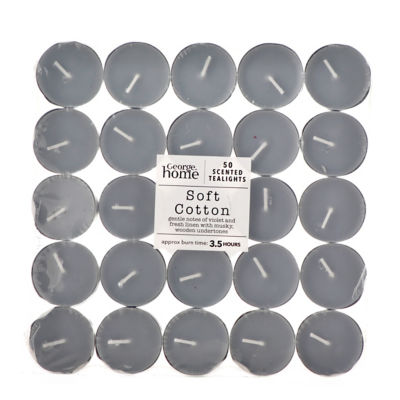 Soft Cotton Scented Tealights 50pk thumbnail 2