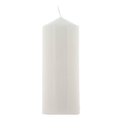 Unscented White Large Pillar Candle thumbnail 2