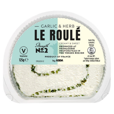 ASDA Garlic & Herb Roulé 125g
